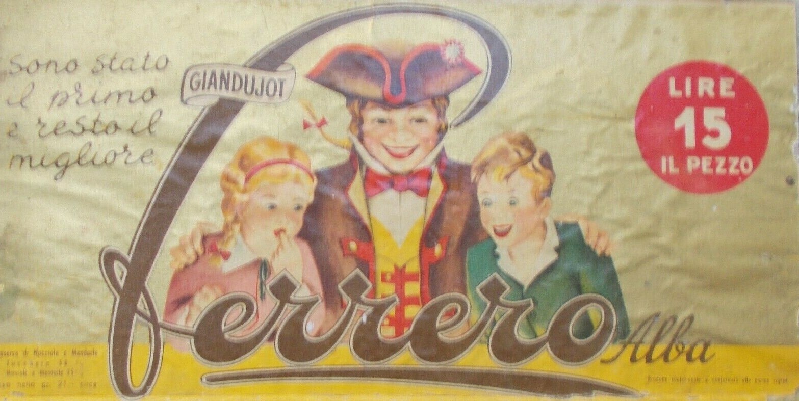 Dolciaria Ferrero Alba Stampa Pubblicitaria d'Epoca