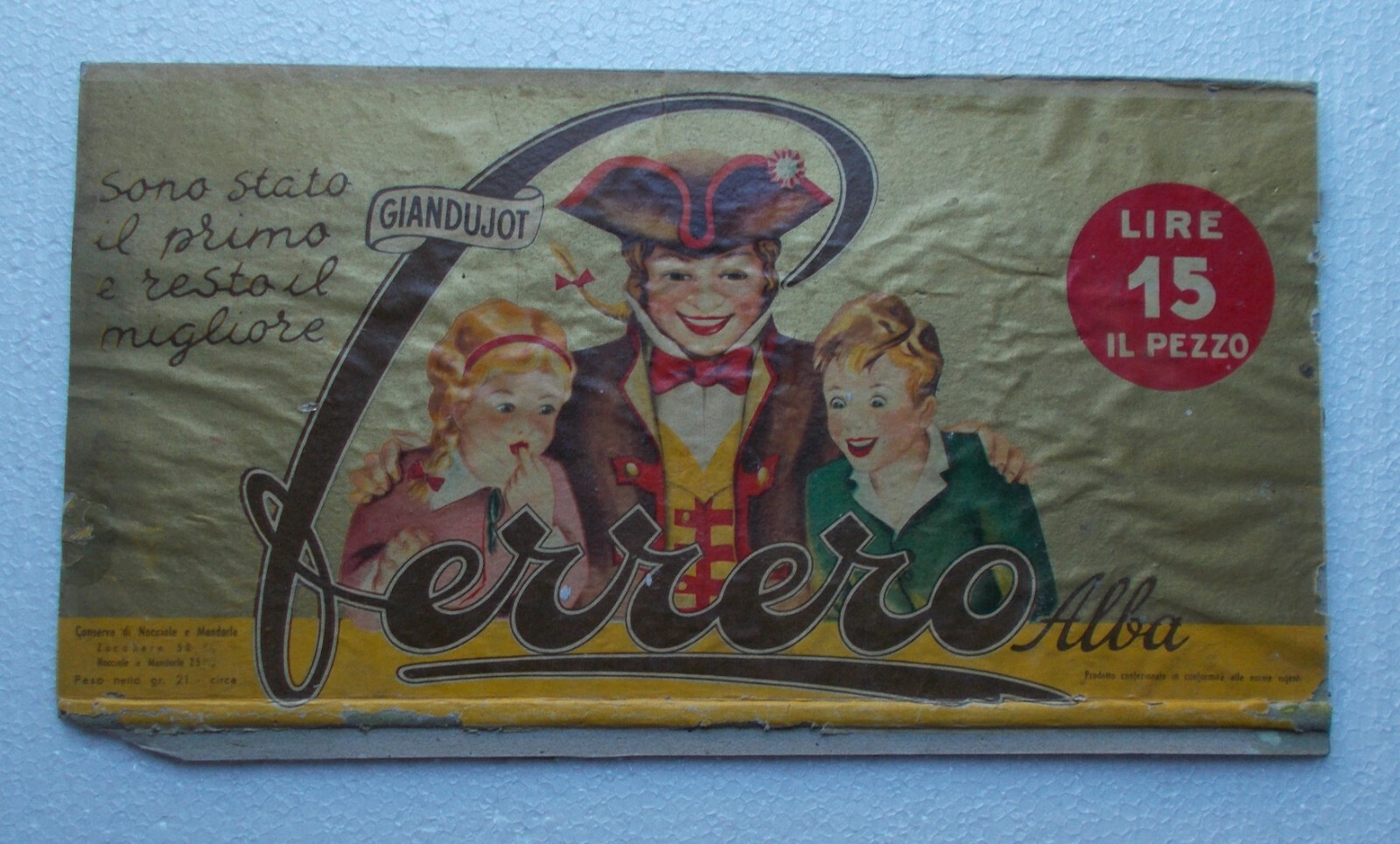 Dolciaria Ferrero Alba Stampa Pubblicitaria d'Epoca