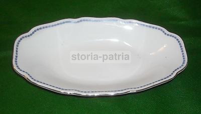 Antico Vassoietto Decorativo In Porcellana Richard Ginori Con Finiture In Oro