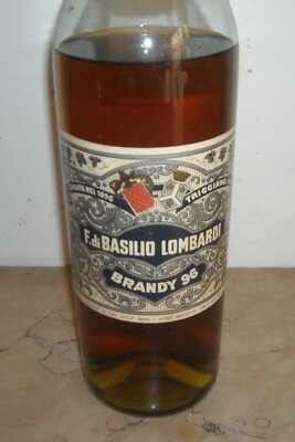 Liquore Da Collezione: Brandy Puglia, Triggiano, Lombardi Con Etichetta Araldica