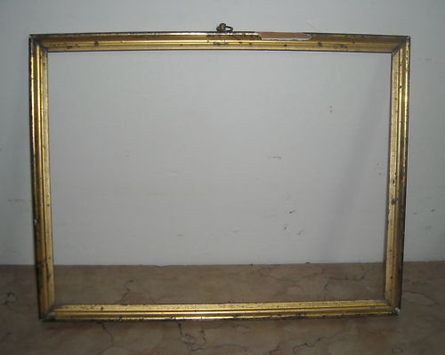 Antica Cornice In Legno Dorata A Mecca