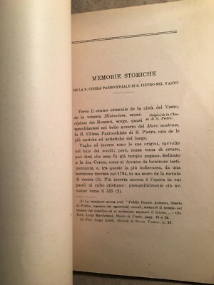 Abruzzo, Vasto: Memorie Storiche Della Chiesa Di San Pietro, Nicola Suriani, 1920