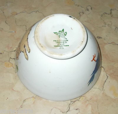 Tazza Figurata Policroma Pagnossin Treviso Con Decori A Fumetto
