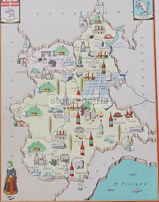 Mappa Economica Del Piemonte E Della Valle d'Aosta   Bolis