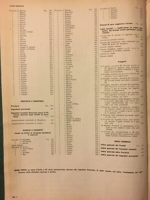 Dizionario Lensi Noccioli: Prontuario Dei Comuni E Delle Province d'Italia 1959