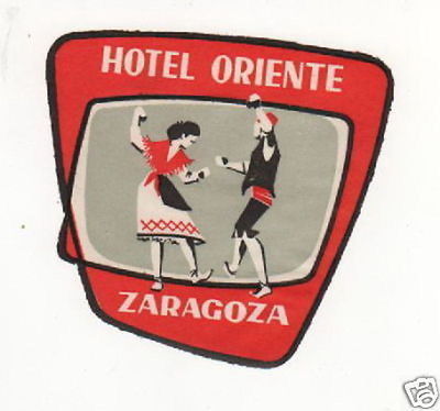 Viaggi, Alberghi: Hotel Oriente, Saragozza   Pubblicitaria
