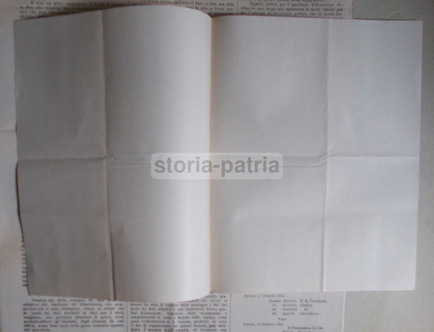Ferrara: Deputato Sani   Processo Giuridico Trotti, Valieri, Boscolo, Castelli (1905)