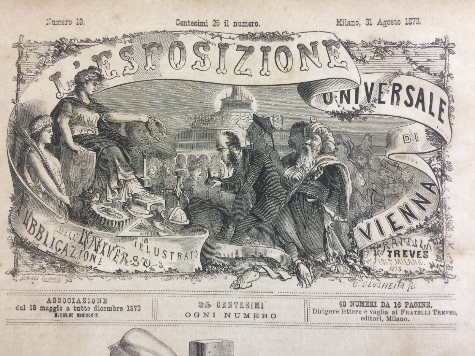 Abito E Apparato Da Palombaro: Antica Xilografia, 1873