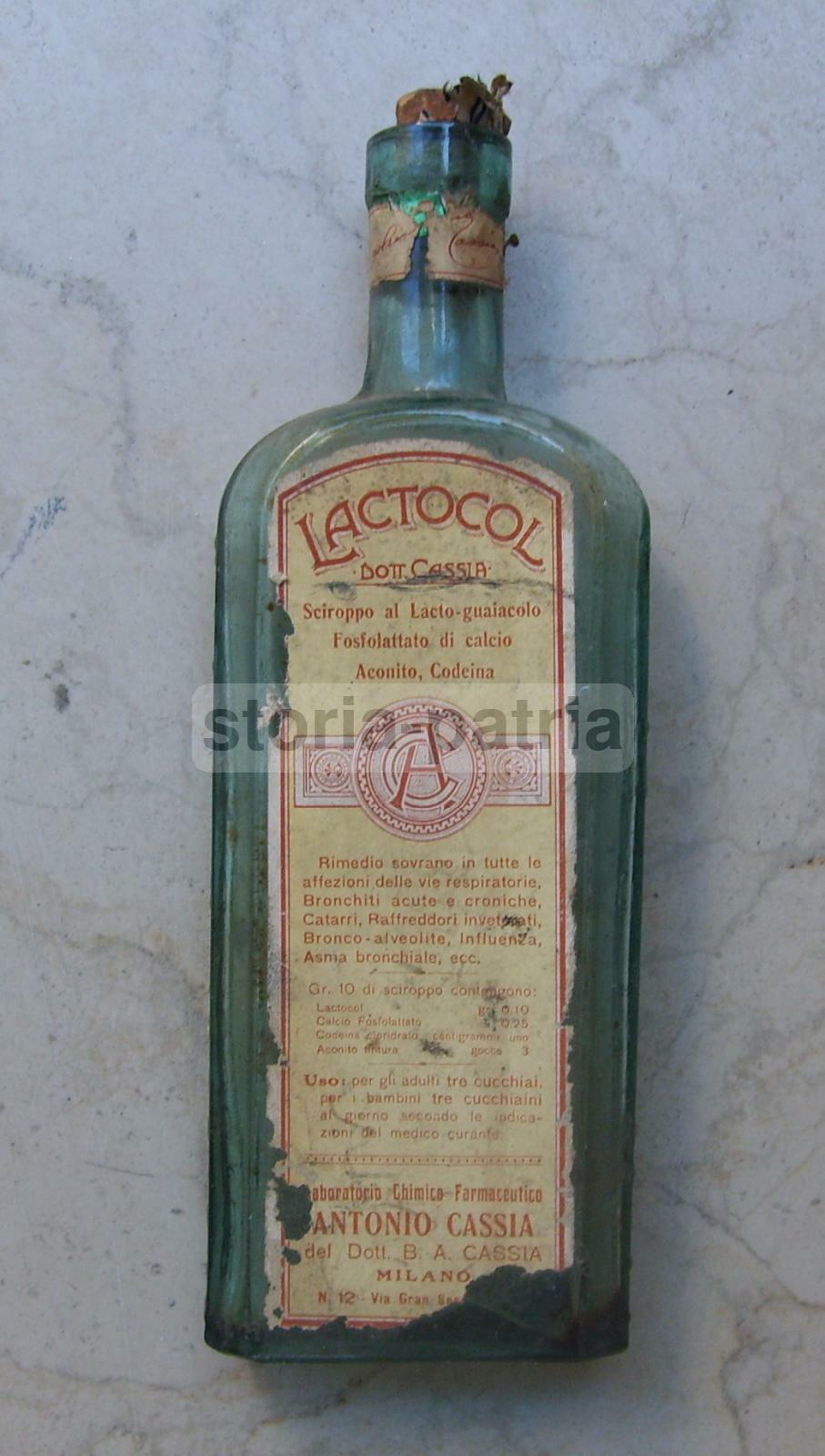 Medicina, Farmacia E Pubblicità Farmaceutica: Bottiglia Sciroppo Lactocol Dr. Cassia