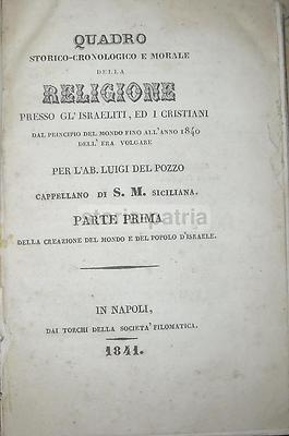Napoli, Sicilia, Israeliti, Cristiani, Monarchia Degli Ebrei, Patriarchi, Cronologia