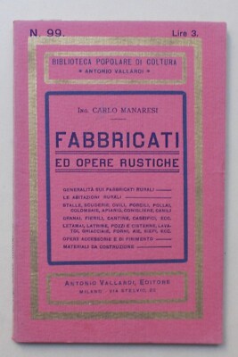 Ingegneria, Agricoltura: Fabbricati Rurali, Forni, Pozzi, Latrine, Porcili, Colombaie