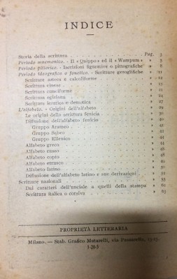 Scrittura, Alfabeti Antichi, Pubblicazione Illustrata, Edizione Primo '900