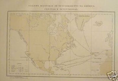 Viaggi Ed Esplorazioni: Sanches, Coelho, Gomes   Antica Mappa