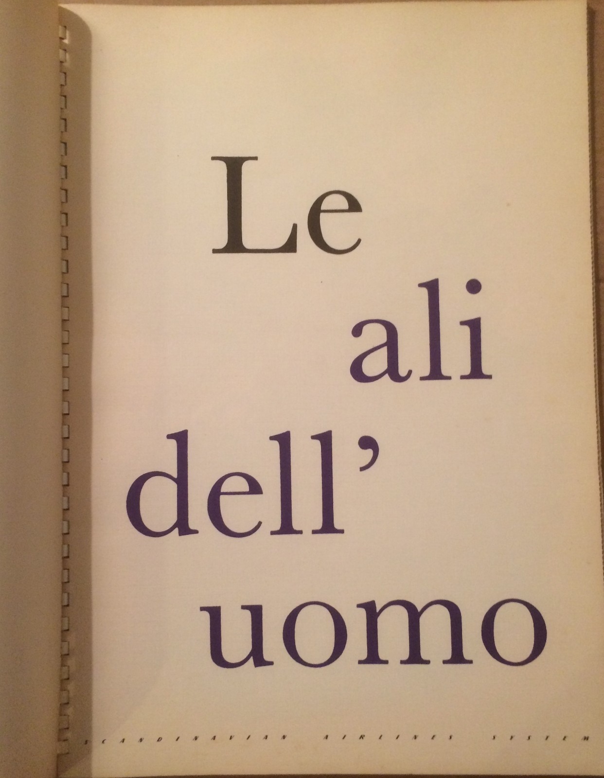 Le Ali Dell'Uomo: Scandinavian Airlines   Illustrazioni Di Otto Nielsen (1959)