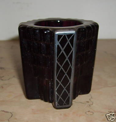 Piccolo Vaso In Vetro Laminato In Argento Di Gusto Futurista