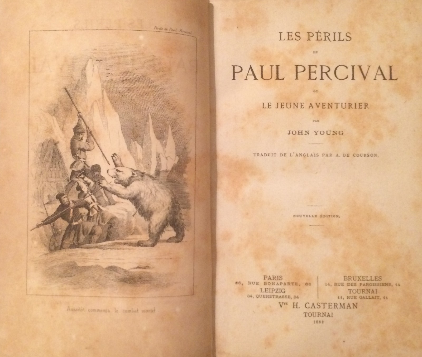 Viaggi, Scienza E Avventura: Percival, Il Giovane Avventuriero   Antica Edizione, 1882