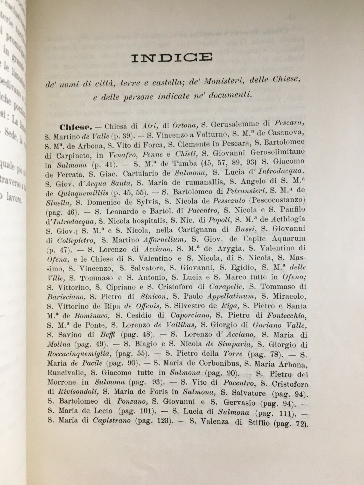 Abruzzo, Valva, Corfinio, Sulmona: Tassazione Chiesa, Decime Valvensi, Celidonio, 1903