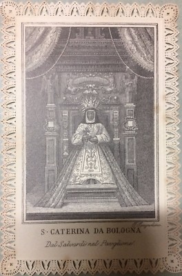 Stampa Popolare Devozionale Di Santa Caterina Da Bologna, Salvardi
