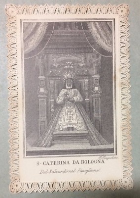 Stampa Popolare Devozionale Di Santa Caterina Da Bologna, Salvardi