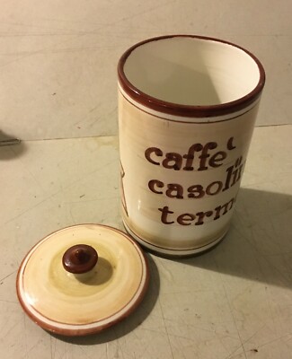 Arte Molise, Termoli, Torre: Ceramica Pubblicitaria Caffè Casolino, Barattolo
