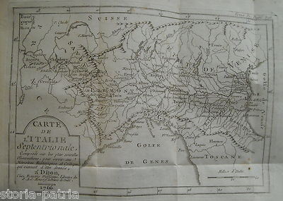 Carte De L'Italie Septentrionale: Mappa Dell'Italia Settentrionale, 1766