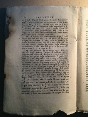 Giuseppe Settele, Elementi Di Ottica E Di Astronomia, 1818
