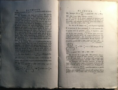 Giuseppe Settele, Elementi Di Ottica E Di Astronomia, 1818