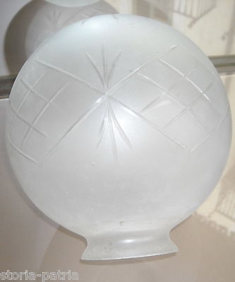 Bella Coppa In Vetro Decorato Per Lampada O Lampadario