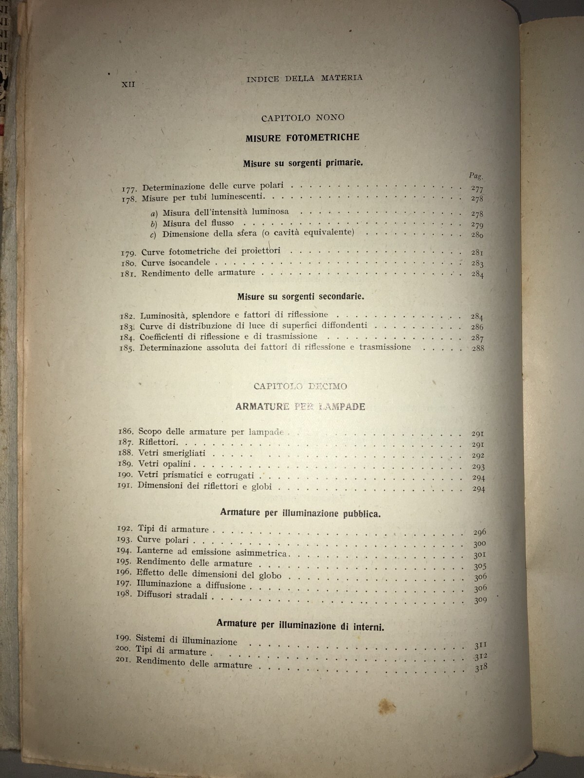 Illuminazione Moderna: Lampade Ad Arco E Fotometri. Guido Peri, Edizione Hoepli