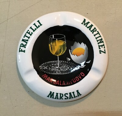 Martinez Marsala All'Uovo: Inusuale Posacenere In Ceramica Marmaca, San Marino