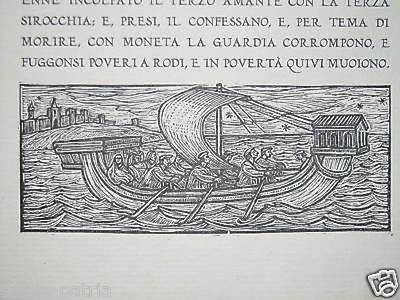 Boccaccio: La Novella Delle Tre Sorelle E Dei Tre Giovani, Illustrato Da Egidio Pecorari (1939)