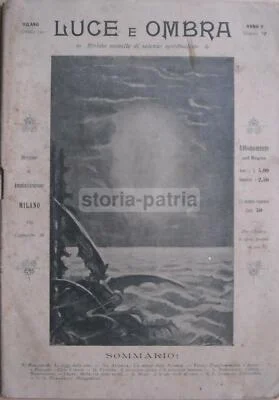 Luce e Ombra (Monthly Journal of Spiritualist Sciences). First Three Issues (1900-1901)