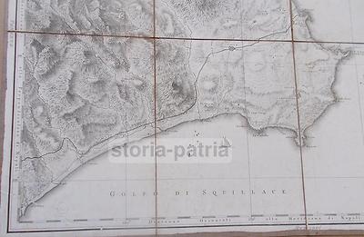 Calabria: Belcastro, Cosenza, Crotone, Santa Severina, Strongoli. Antica Cartografia Del XVIII Secolo