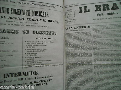 Il Bravo: Rara Raccolta Completa Dei Primi 13 Numeri (Parigi, 1839)