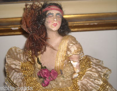 Antiche Sculture In Cera, Bambole Ballerine Da Collezione