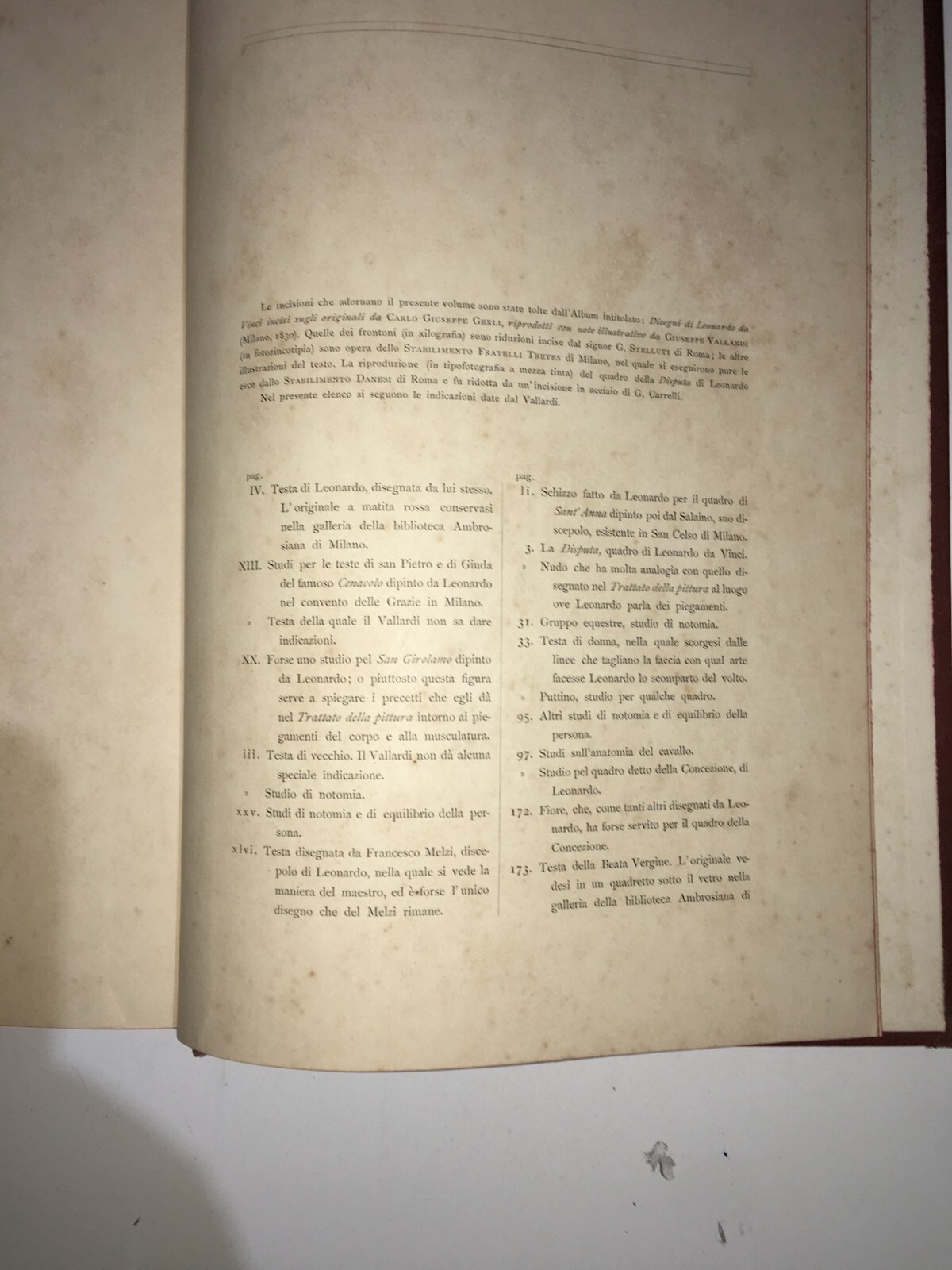 Leonardo Da Vinci: Trattato Della Pittura, Vasari, Antica Edizione Illustrata, 1890, Ritratto