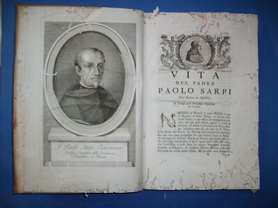 Opere Varie Di Paolo Sarpi, 1750, Volume Primo, Teologia E Inquisizione A Venezia