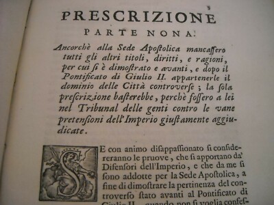 Emilia: Parma, Piacenza. Atti Di Dominio. Giulio II, Carpi, Matilde, Fano. 1741.