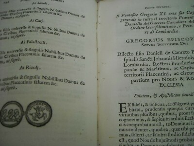 Emilia: Parma, Piacenza. Atti Di Dominio. Giulio II, Carpi, Matilde, Fano. 1741.