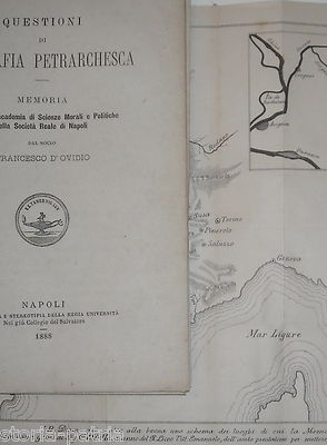 Letteratura, Filologia E Geografia Petrarchesca: Sorga, Valchiusa, Liguria, Aiello, Susa