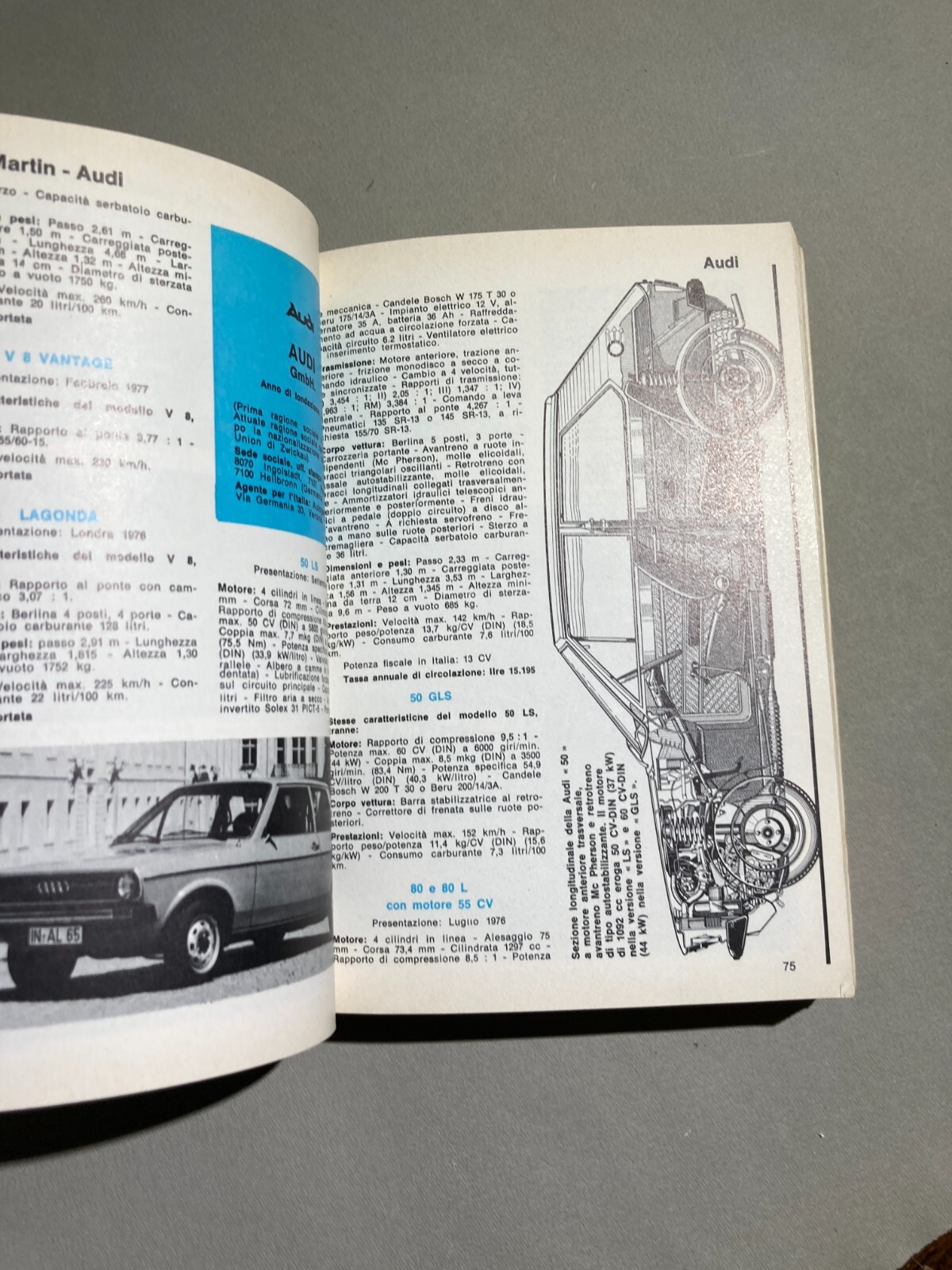 Automobili d'Epoca, Automobilismo, Ampio Catalogo Illustrato, Anni '70, Fiat, Ferrari