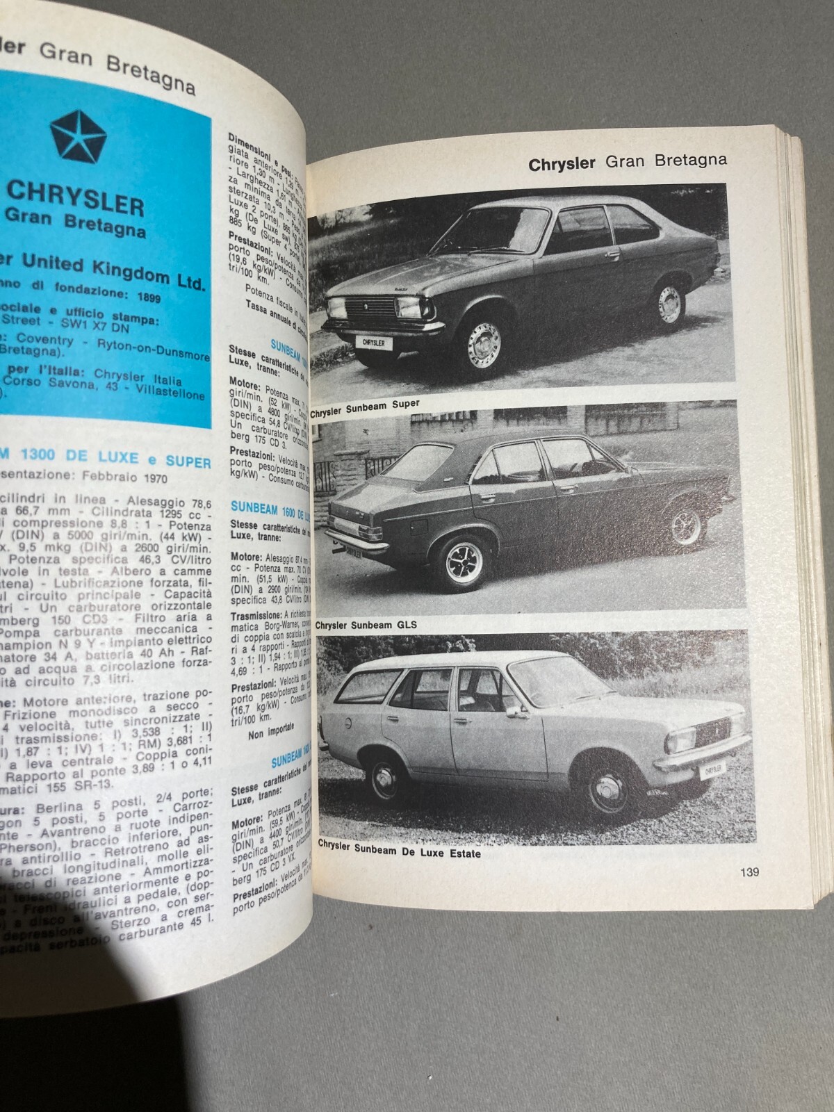 Automobili d'Epoca, Automobilismo, Ampio Catalogo Illustrato, Anni '70, Fiat, Ferrari