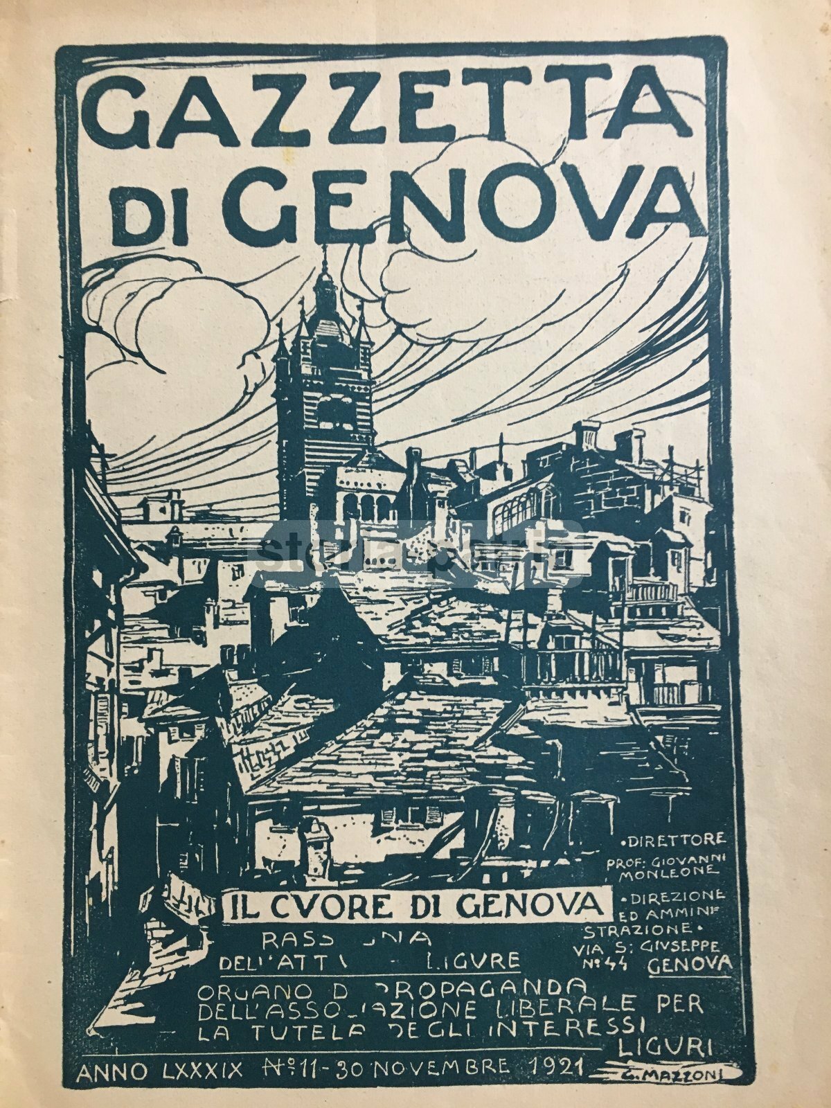 Assicurazioni Automobili Motociclette Mutua Assicuratrice Ermes Genova, 1921