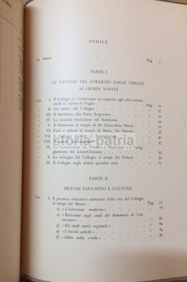 Puglia, Conversano: Pedagogia, Scuole, Collegio Morea, Forlani, Storia
