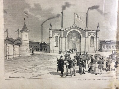 Torino, Arte E Architettura All'Esposizione Del 1884: Due Vedute Animate Dell'Artista Bonamore