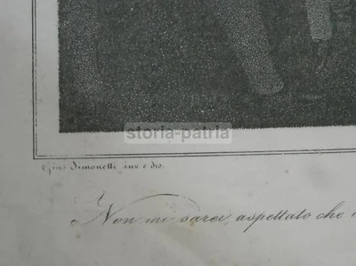 Militaria: Ettore Fieramosca, Antica Litografia Napoletana, Giuseppe Simonetti, Salimbeni, 1836