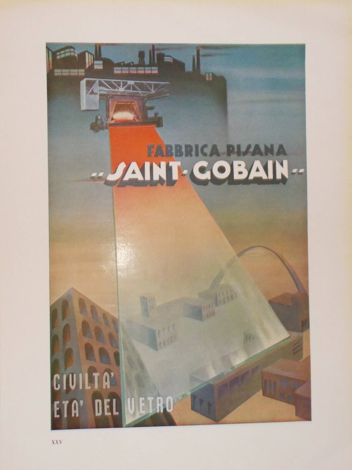 Arte Suggestiva Grafica Pubblicitaria: Vetro, Vetreria Saint Gobain, Pisa, Zucchero