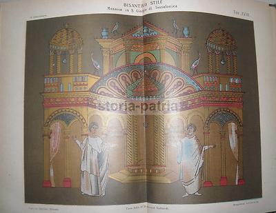 Architettura: Decorazioni Artistiche, Mosaici, S. Giorgio Di Tessalonica, Cromolitografia
