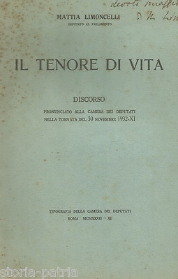 Politica, Economia E Lusso: Il Tenore Di Vita. Curiosa Dissertazione Del Deputato Limoncelli