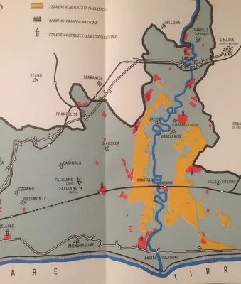 Agriculture, Land and Roads: Volturno, Garigliano, Villa Literno, Falciano, Carinola